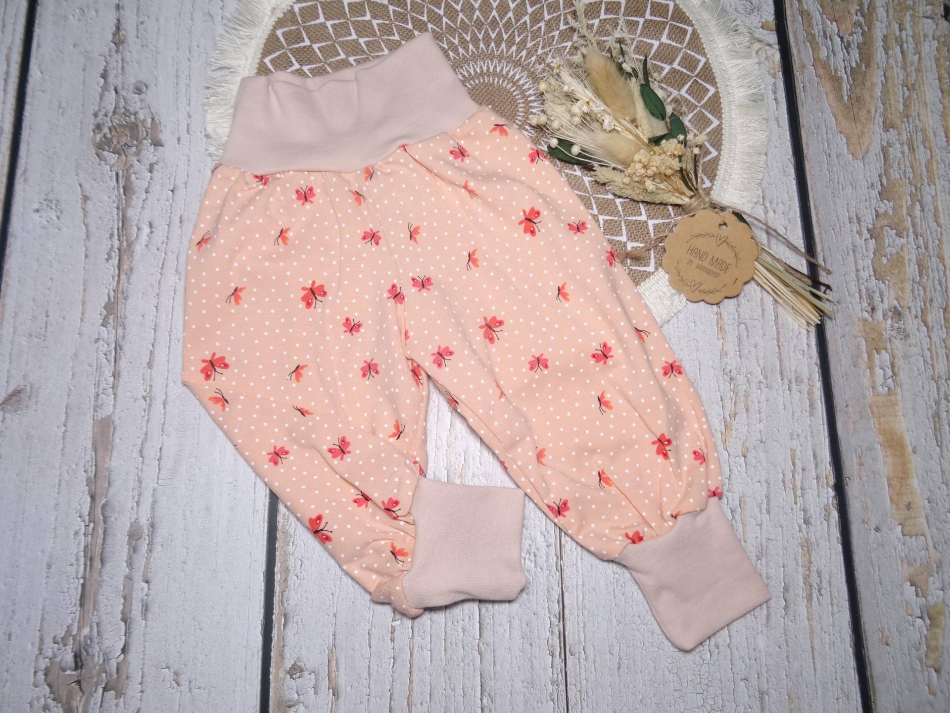 Pumphose Oder Shorts | Kurze Pumphose Diverse Farben Gr 50-158 "Blümchen" von IriannaShop