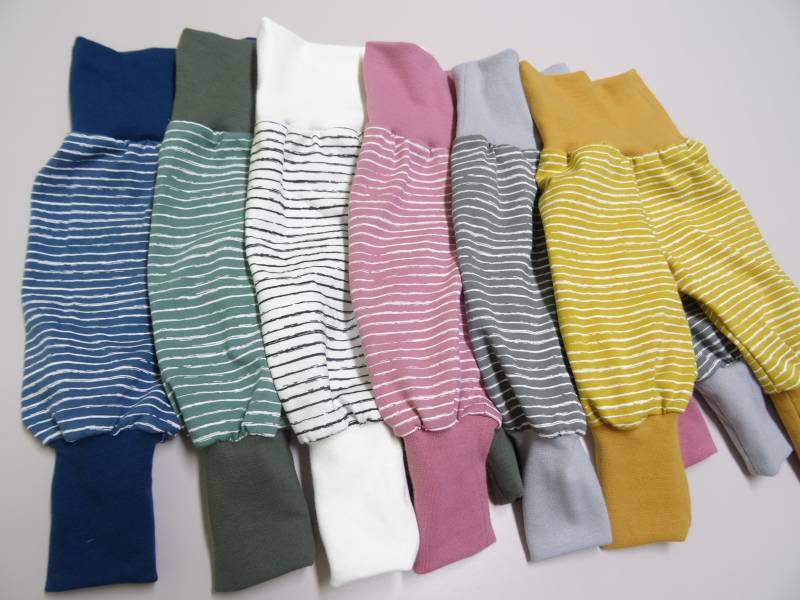 Pumphose Oder Shorts | Kurze Pumphose Diverse Farben Gr 44-164 Newborn Streifen Punkte von IriannaShop