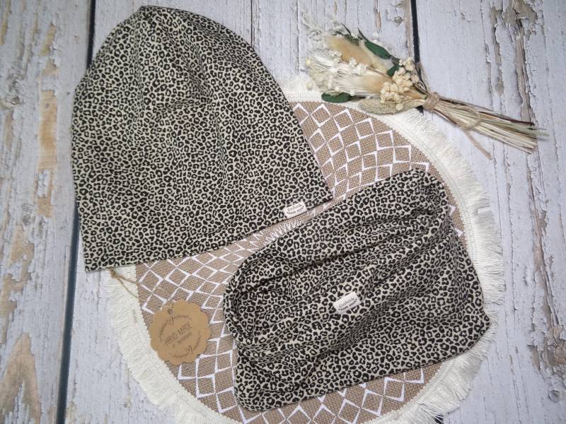 Wendebeanie Loop Set "Leo" Baby, Kinder, Erwachsene, Wunschgröße von IriannaShop