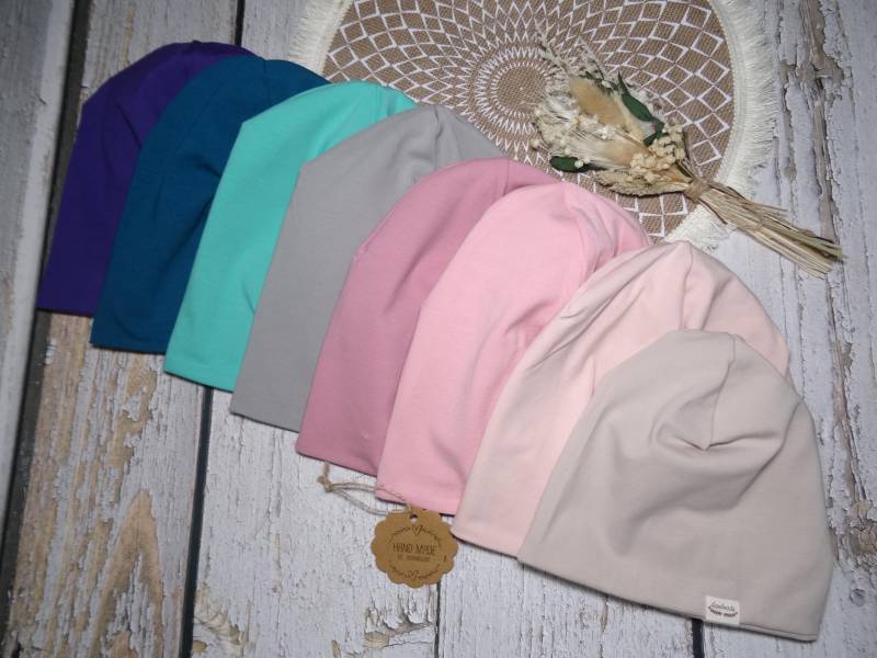 Wendebeanie Mütze Loop Set "Uni" Wunschgröße Und Farben von IriannaShop