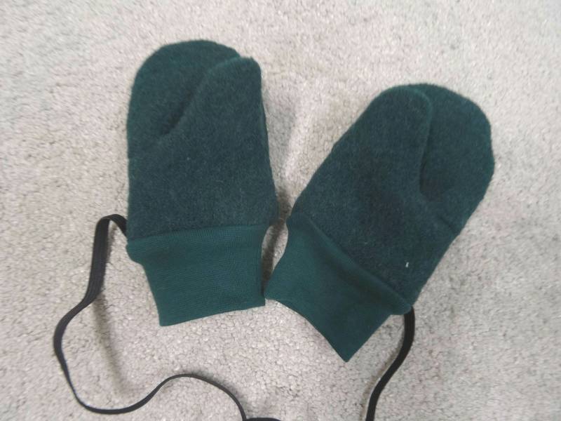 Wollwalk Handschuhe Fäustlinge Mit Oder Ohne Futter Diverse Farben Und Größe Ab 0 Bis 7 Jahren Flaschengrün, Mint, Grau von IriannaShop
