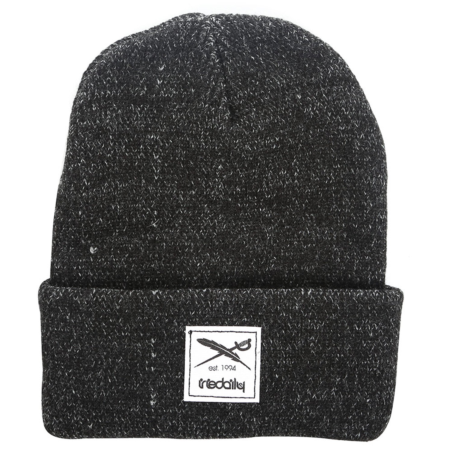 Iriedaily Mütze Smurpher Heavy Beanie  - Black Melange von Iriedaily