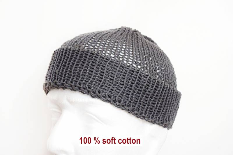 Docker Cap Mens Fisherman Beanie Hat Trawler For Summer Men von IrinasSTRICKMODE