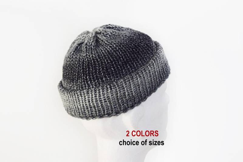 Fisherman Beanie Big Head Beanies Docker Cap Hat Extra Large Men von IrinasSTRICKMODE