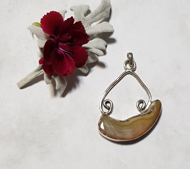 Anhänger, Silber, Achat von IrisGeschenke