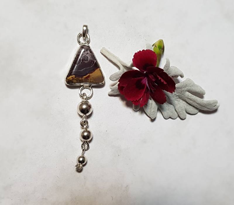 Anhänger, Silber, Jaspis von IrisGeschenke