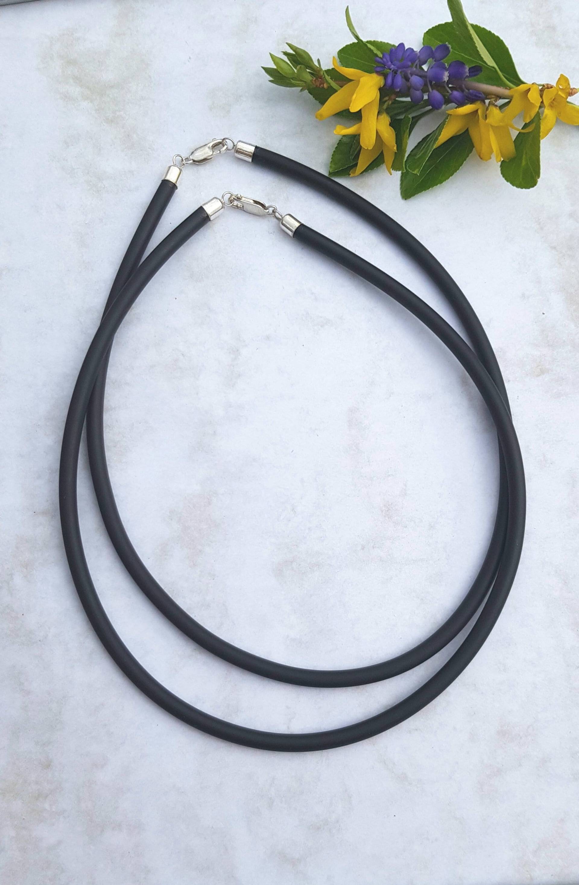 Kautschuckband Mit Silberverschluss von IrisGeschenke