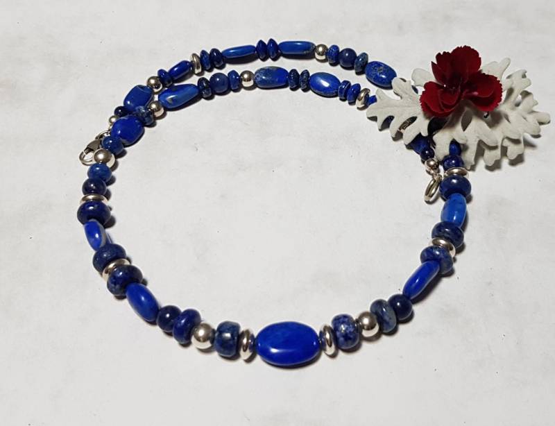 Lapislazuli, Halskette, Silber von IrisGeschenke