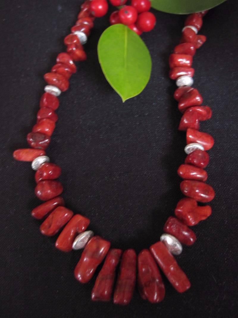 Schaumkoralle Kette Rot von IrisGeschenke
