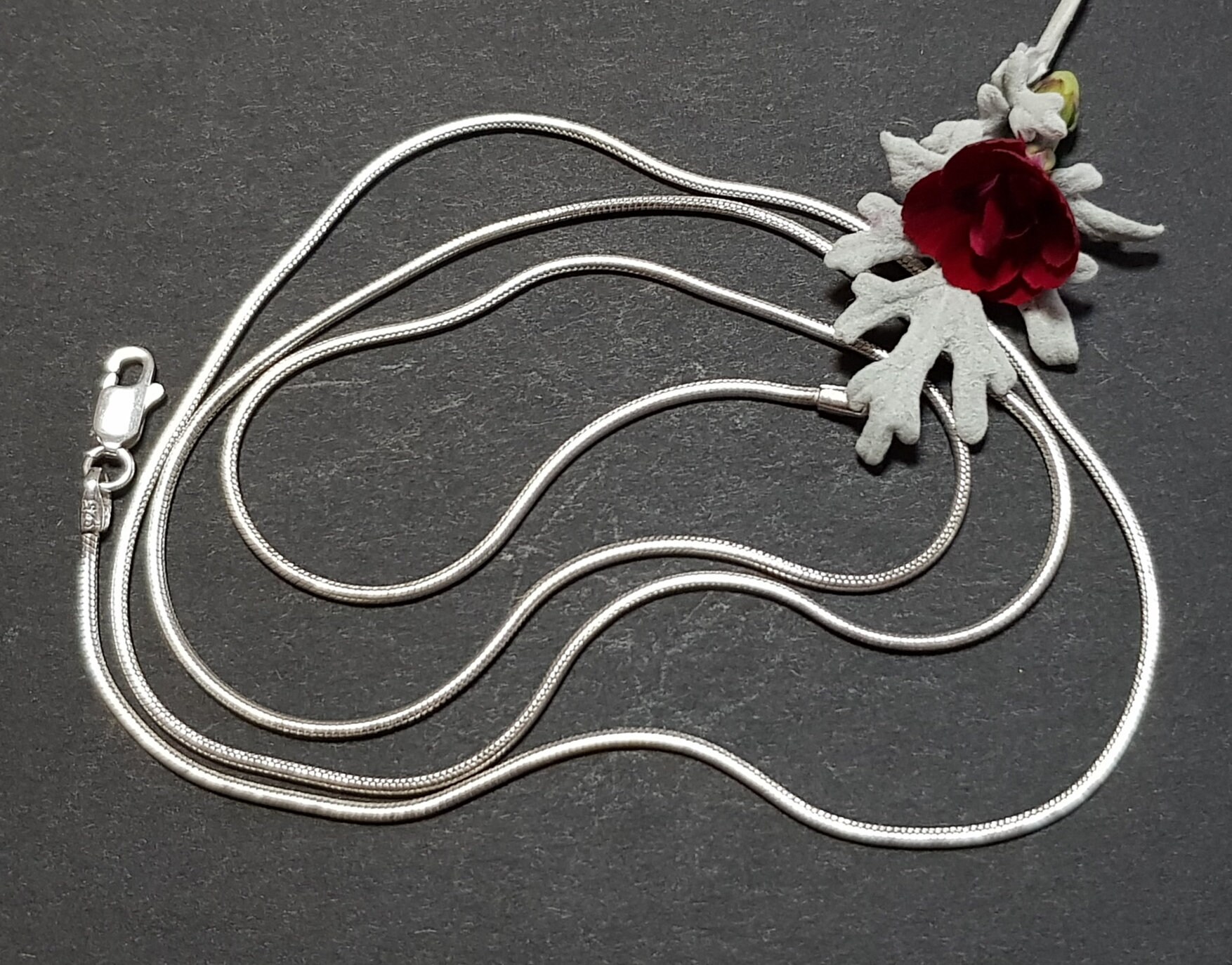 Schlangensilberkette 82-84cm, 1, 5mm von IrisGeschenke