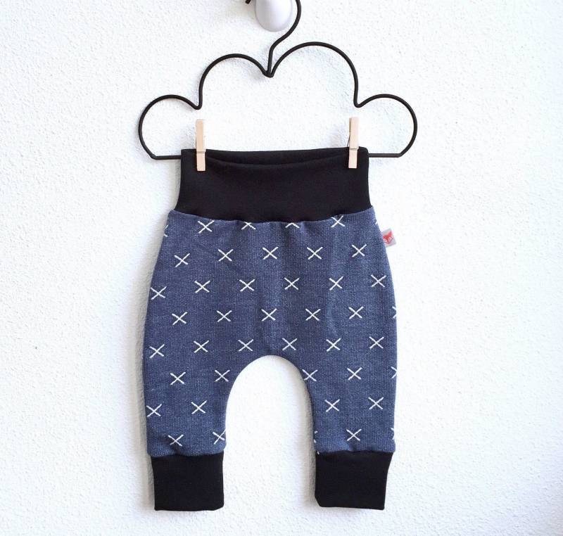 Baby-Haremshose Mit Kreuz | Blau von IrisKleertje