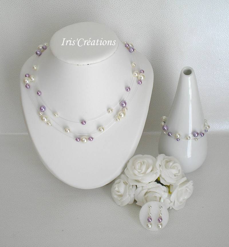 Schmuck Hochzeit Nouméa Perlen Renaissance Elfenbein Und Parma von IriscreationsBijoux