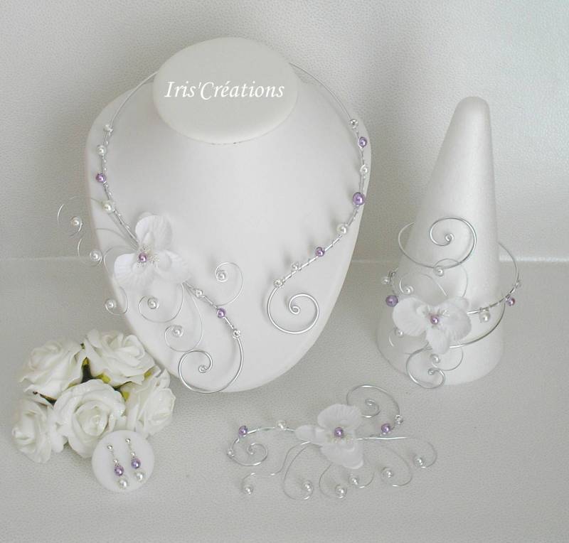 Wedding 4-Zimmer Victoria Weiß Parma Und Strass Swarovski von IriscreationsBijoux