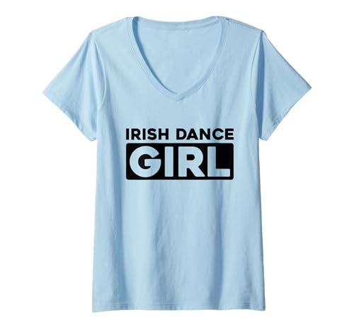 Damen Irischer Tanz Jigging Irland - Tänzer Irish Dance T-Shirt mit V-Ausschnitt von Irish Dance Geschenke & Ideen