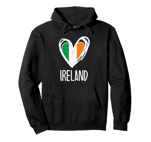 Irland niedliches Herz patriotische irische Flagge Kinder Mädchen Pullover Hoodie von Irish Ireland Flag Designs