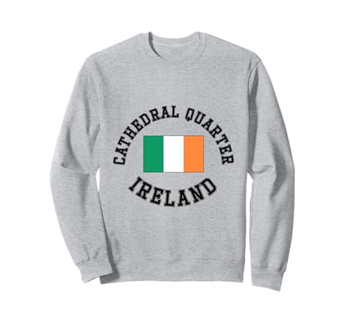 Cathedral Quarter Irish Flag Suitable for Kids Men Women Sweatshirt Cathedral Quarter Irish Flag Suitable for Kids Men Women Sweatshirt von Irish Pride Irish Flag Gifts