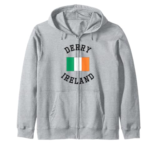 Irische Flagge von Derry Irland, geeignet für Kinder, Männer, Frauen Kapuzenjacke Irische Flagge von Derry Irland, geeignet für Kinder, Männer, Frauen Kapuzenjacke von Irish Pride Irish Flag Gifts