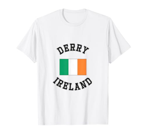 Irische Flagge von Derry Irland, geeignet für Kinder, Männer, Frauen T-Shirt Irische Flagge von Derry Irland, geeignet für Kinder, Männer, Frauen T-Shirt von Irish Pride Irish Flag Gifts