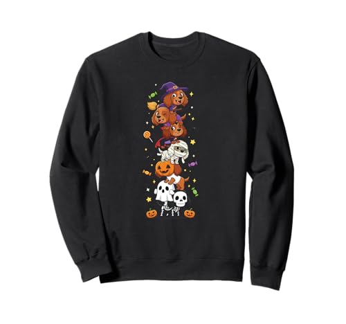 Irish Setter Hexe Vampir Geist Halloween Kinder Herren Damen Sweatshirt von Irish Setter Dog Halloween Skeleton Mummy Outfits