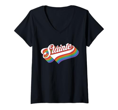 Damen Gälisch Irish Slainte St. Patrick's Day Geschenk T-Shirt mit V-Ausschnitt Damen Gälisch Irish Slainte St. Patrick's Day Geschenk T-Shirt mit V-Ausschnitt von Irish Slainte Gaelic Designs