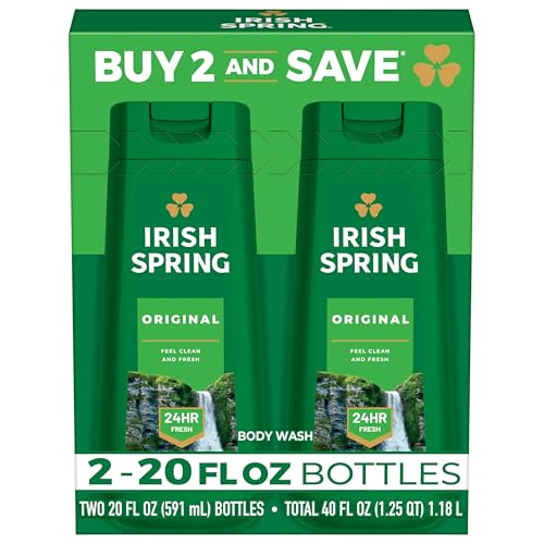 Irish Spring Original Clean Body Wash for Men, 20 Fl Oz (Pack of 2) von Irish Spring