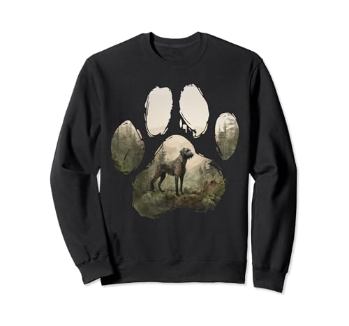 Irish Wolfhound Mountain Paw Design Hund Mama Papa Sweatshirt Irish Wolfhound Mountain Paw Design Hund Mama Papa Sweatshirt von Irish Wolfhound Dog Love