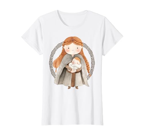 Damen Irish Heritage Shirt Mama und Baby Rothaarige T-Shirt von Irish heritage shirt Celtic knot clan apparel