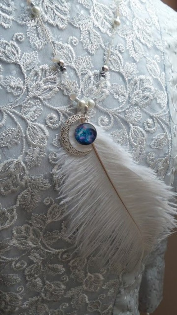 Halbmond Halskette von IrishCreativeDesigns