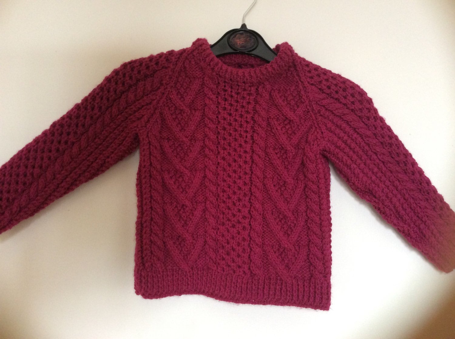 Baby Aran Strickpullover von IrishFairyKnits