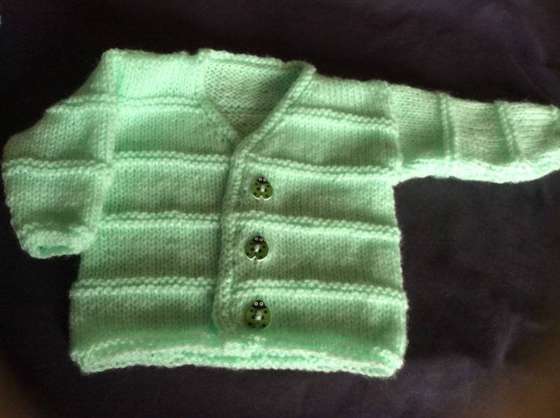 Marienkäfer Knöpfe Baby Strickjacke von IrishFairyKnits