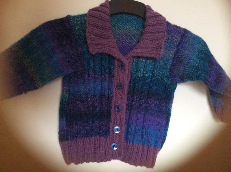 Mehrfarbige Strickjacke von IrishFairyKnits