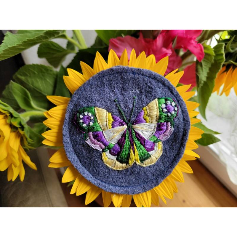 Patch, Aufnäher Handgestickter Schmetterling Walkkleidung Reparatur, Add On Zur Walkkleidung von Irmanaeht