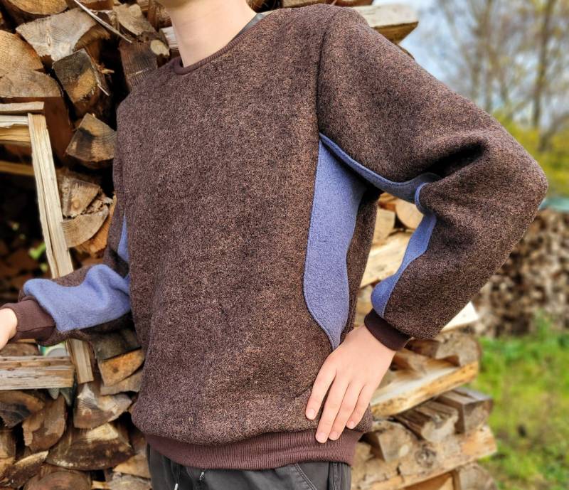 Walkpullover Männer, Pullover Aus Wolle, Walkpulli Für Herren, Winterpullover, Outdoorpullover von Irmanaeht