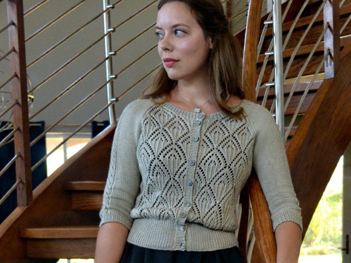 Zopfspitze Strick Top, Damen Spitzen Baumwolle Blaues Top Mit Spitzeneinsätzen Zopfspitze Strick Top, Damen Spitzen Baumwolle Blaues Top Mit Spitzeneinsätzen von IrmianDesign