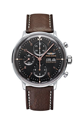 Junkers Herren-Armbanduhr Analog Automatik One Size, schwarz, braun von Junkers