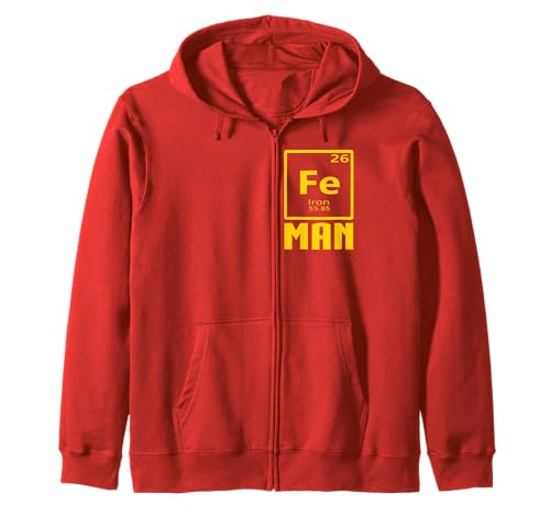Fe Element Man - Nerdy Iron Superhero Lustig Kapuzenjacke von Iron Element Outfit
