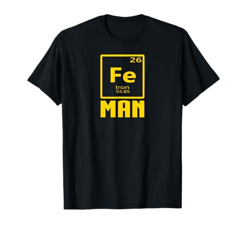 Fe Element Man - Nerdy Iron Superhero Lustig T-Shirt von Iron Element Outfit