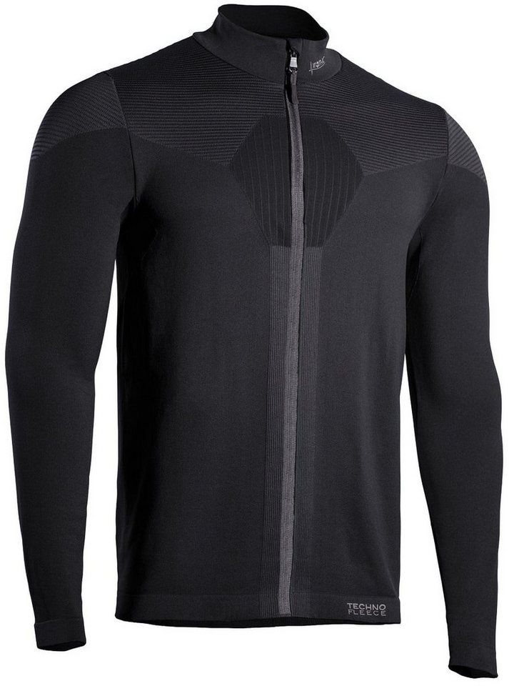 Iron-IC Fleecejacke Techno Maglia mit Reißverschluss - 2nd Layer Full Zip - schwarz Herren von Iron-IC