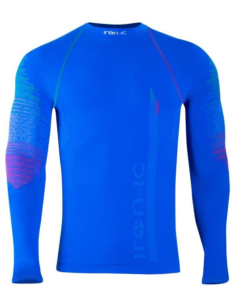 Iron-IC Langarmshirt Funktionsunterwäsche Performance royalblau Herren von Iron-IC