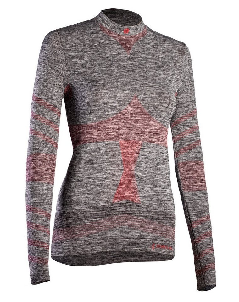 Iron-IC Langarmshirt Performance (leicht und atmungsaktiv) Ünterwasche graumelange Damen von Iron-IC