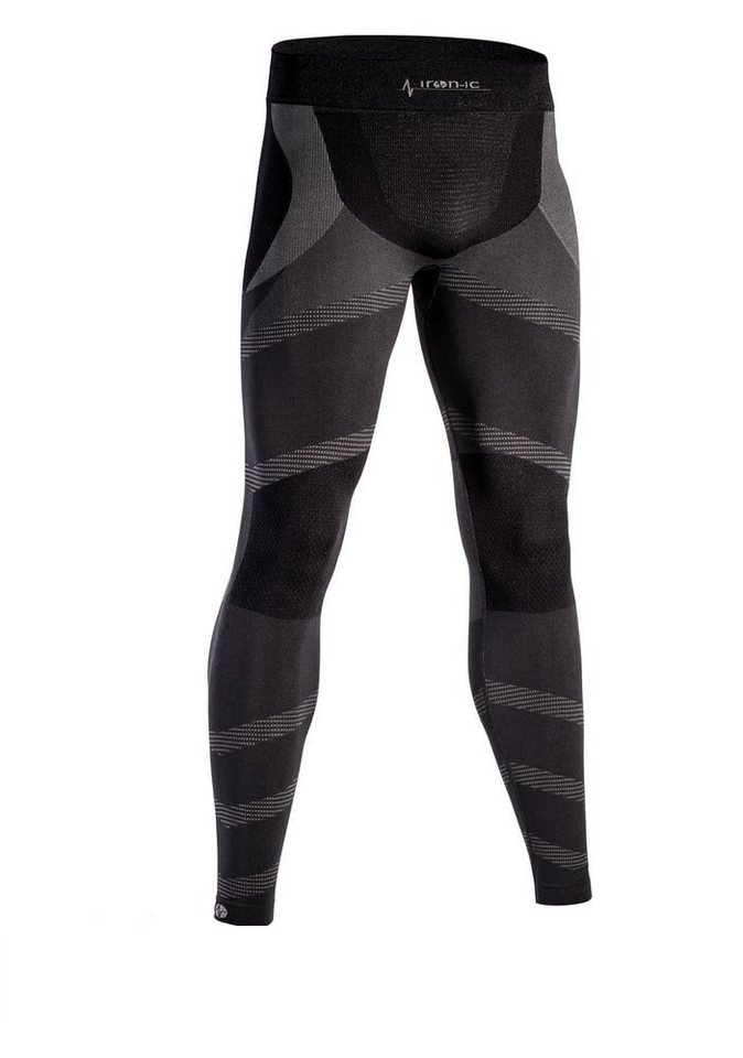Iron-IC Laufhose Tight Performance Lang schwarz Herren von Iron-IC