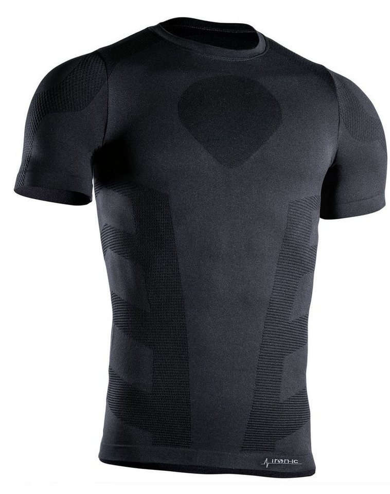 Iron-IC T-Shirt Funktionsünterwasche I-Soft Laufshirt Thermic Kurzarm schwarz Herren von Iron-IC