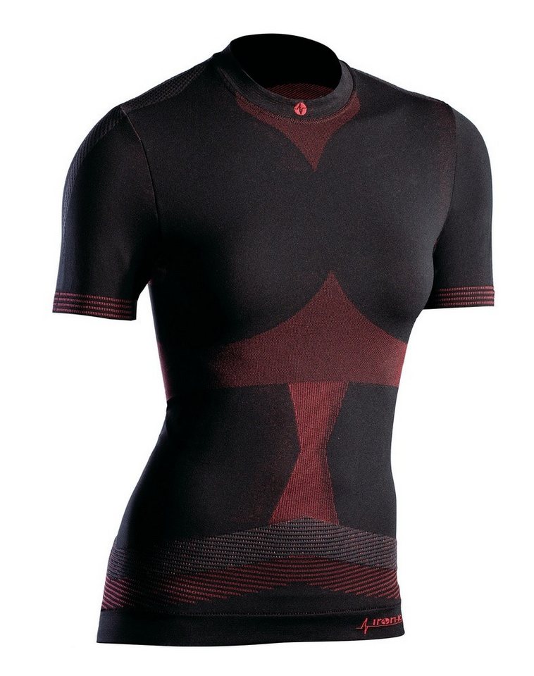 Iron-IC T-Shirt Laufshirt Performance (leicht und atmungsaktiv) dunkelrot Damen von Iron-IC