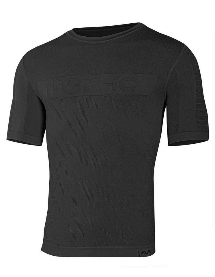Iron-IC T-Shirt Laufshirt Performance Kurzarm schwarz Herren von Iron-IC