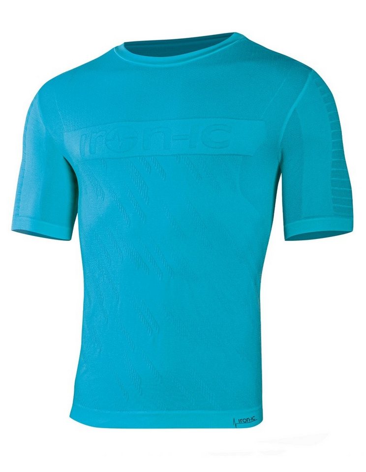 Iron-IC T-Shirt Laufshirt Performance Kurzarm türkis Herren von Iron-IC