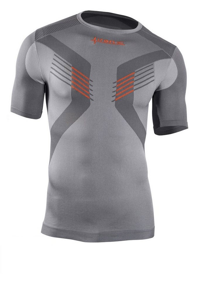 Iron-IC T-Shirt Performance Kurzarm silbergrau Herren von Iron-IC