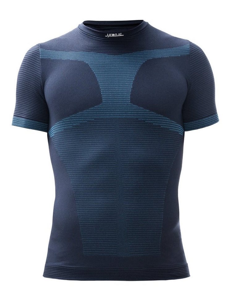 Iron-IC T-Shirt Shirt Performance Kurzarm Unterwäsche blau Herren von Iron-IC