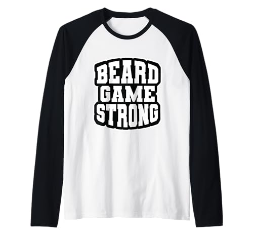 Beard Game Strong für selbstbewusste bärtige Jungs, Statement-Geschenk Raglan von Iron Kor