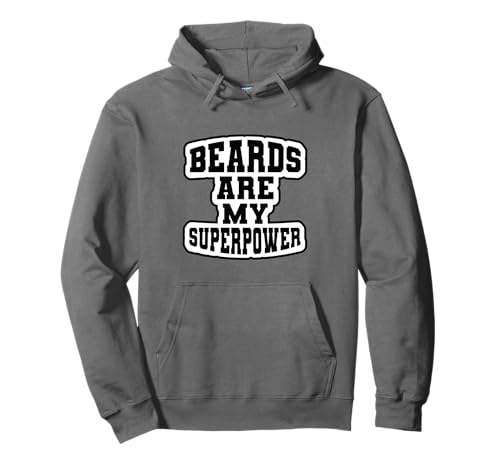 Beards Are My Superpowers Lustiges Bartliebhaber-Geschenk für Männer Pullover Hoodie von Iron Kor