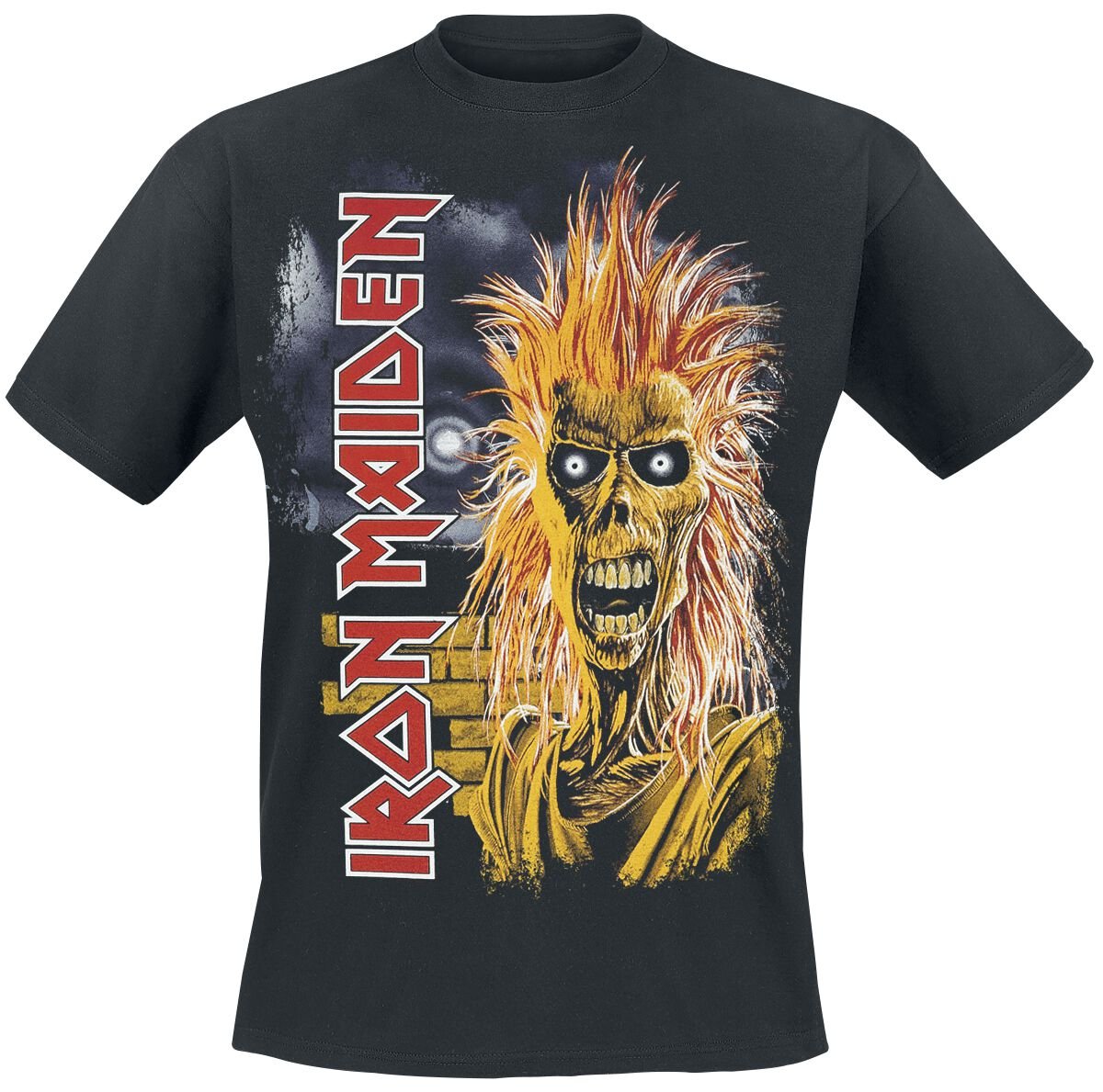 Iron Maiden 1st Album Tracklist T-Shirt schwarz in 4XL von Iron Maiden